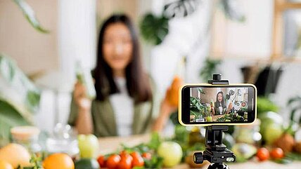 In den sozialen Medien unterwegs