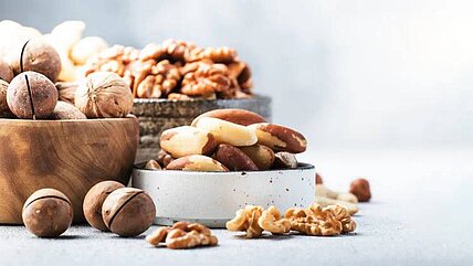 25 Gramm Nüsse täglich entspricht einer kleinen Handvoll
